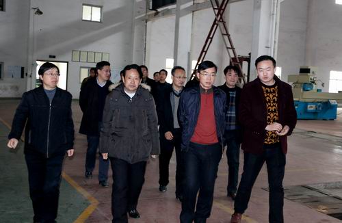 临湘市委书记黄俊钧一行到leyu乐鱼web登录入口立体停车设备考察调研